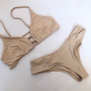 Stringy bathing suit